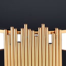 Tanquin - Coffee Table - Black Glass & Gold