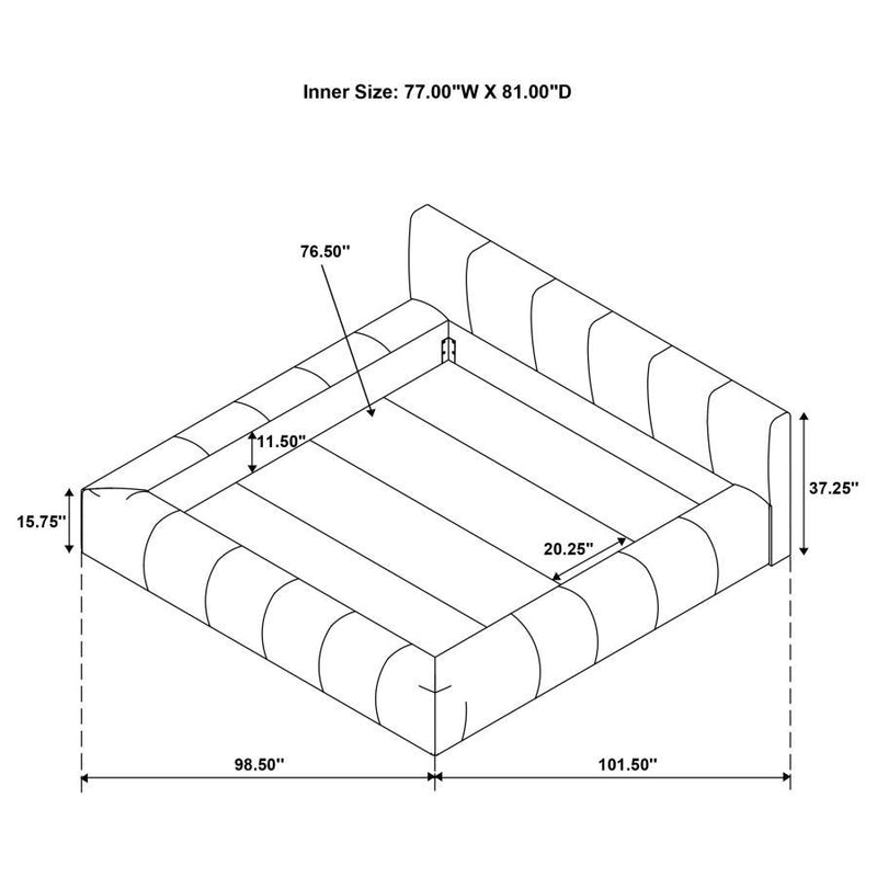 Wilshire - Upholstered Platform Bed