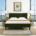Aspen - Vertical Tufted Modern Headboard Platform Bed Set