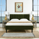 Aspen - Vertical Tufted Modern Headboard Platform Bed Set
