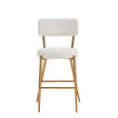 Modern Teddy Fabric Upholstered Bar Stools