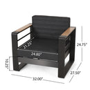 Giovanna - Club Chair Set With Aluminum Frame