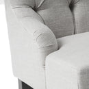 Nicole - French Style Upholstered Loveseat With Tufted Backrest