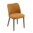 Mid Century Modern Dining Chair With Ergonomic Backrest
