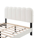 Lambswool Petal Headboard Bed Frame