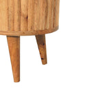 Stripe Media Unit - Oak