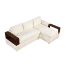 Sectional Sofa Upholstered Sofa Couch With Reversible Armrests For Living Room