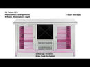 Noralie - 36" Wine Cabinet With LED - Mirrored & Faux Diamonds