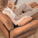 Ergonomic Single Seater Sofa With Ottoman, High Resilience Support Cushions