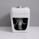 Smart Toilet Bidet Combo With Foot Sensor, LED Display, Heated Seat And Airflow, Ceramic - White
