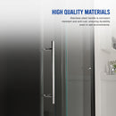 Frameless Shower Door, Sliding Shower Door, With Premium Thick Tempered Glass Shower Enclosure, Double Side Easy Clean Coat, Finished With Buffer - Chrome