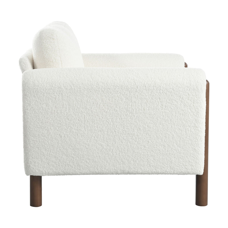 Oversized Accent Chair With Curved Armrests