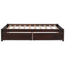 Twin Bed With 2 Drawers, Solid Wood, No Box Spring Needed