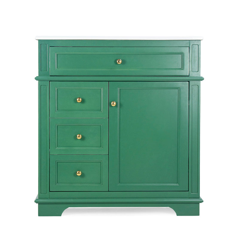 Freestanding Bathroom Vanity With Sink, Soft Closing Door, Tip Out Drawer