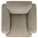 Dorset - Fabric Upholstered Round Track Arm Accent Chair