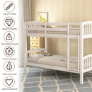 Solid Construction Bunk Bed With Ladder