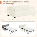 Twin Size Folding Ottoman Sleeper Bed With Mattress Convertible Guest Bed