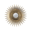 Retro DesignSunburst Metal Wall Mirror Decorative Mirror For A Bedroom Dressing Room, Hallway Or Living Space - Gold