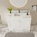 43" Bathroom Vanity, Multi Functional Cabinet - White