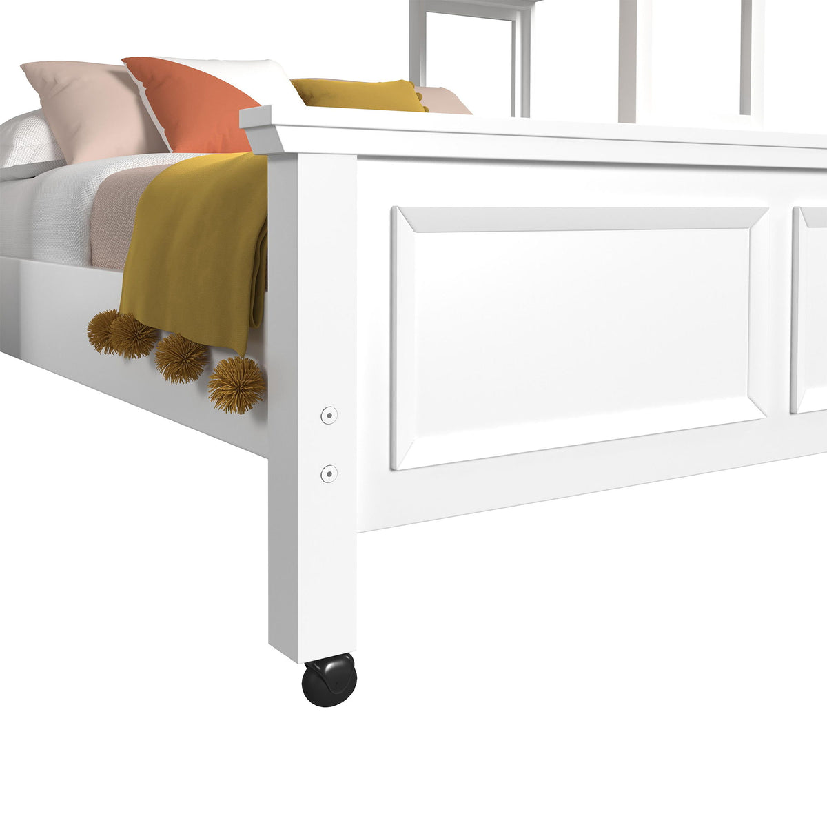 Hampton Kids Loft With Staircase And Desk With Speaker Bedroom Set in Black by Elements International, view 23