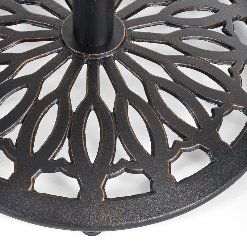 Phoebe - Outdoor Cast Bar Table - Black