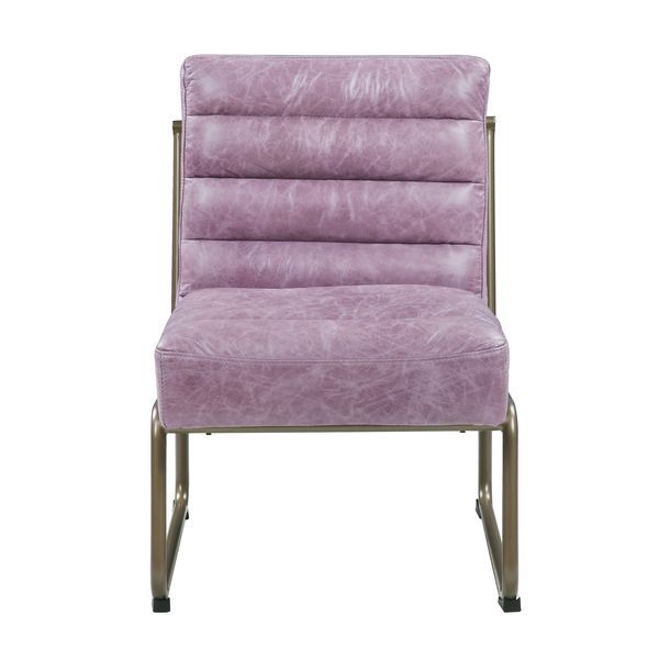 Loria - Accent Chair - Wisteria - Top Grain Leather - Atlantic Fine Furniture Inc