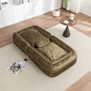 Upholstered Human Dog Bed And Pets, Bean Bag Floor Sofa With Massage Pillow, 5 Adjustable Positions & 2 Soft Pillows