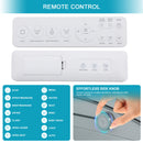 Smart Bidet Toilet Combo With Auto Open & Close, Heated Seat, Foot Sensor Flush, LED Display, Ceramic - White