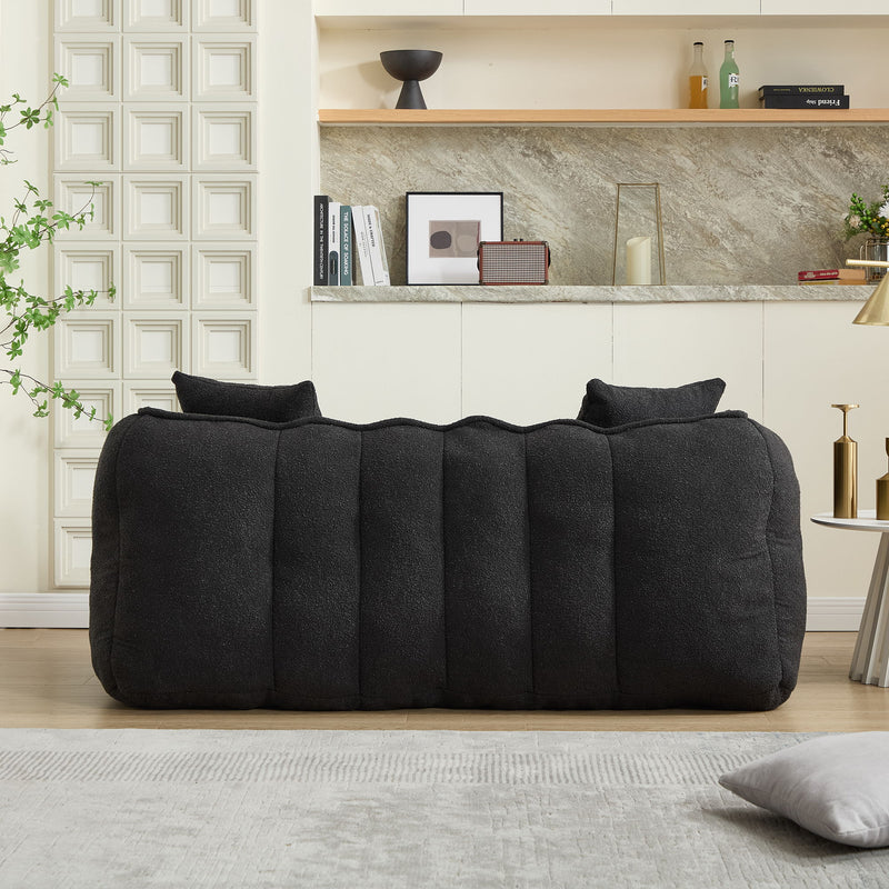 Cozy Beanbag Chair With High Resilience Foam Core For 2
