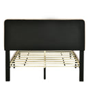 Full size Upholstered Platform Bed with Storage Headboard, Sensor Light and a set of Sockets and USB Ports, Linen Fabric, Beige