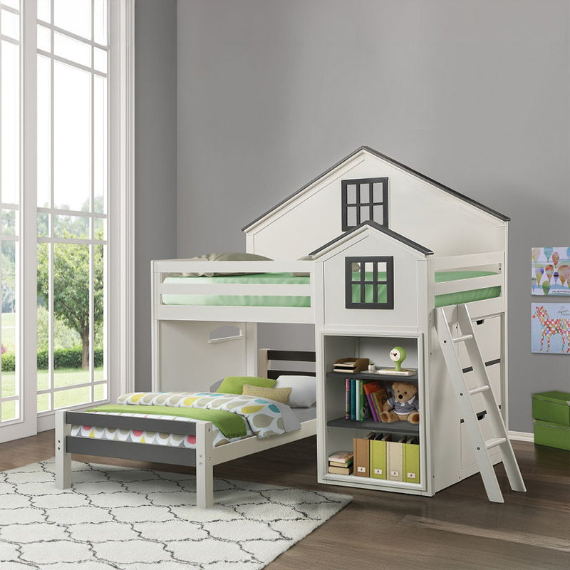 Ratana - Cabinet - Gray & White