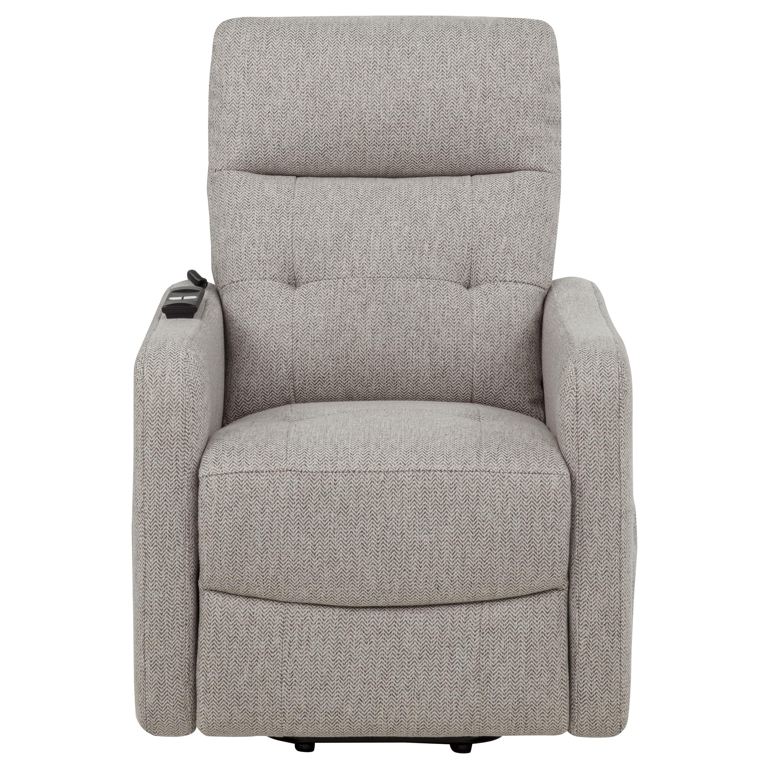 Dayes Upholstered Power Lift Recliner Chair Taupe — view 8