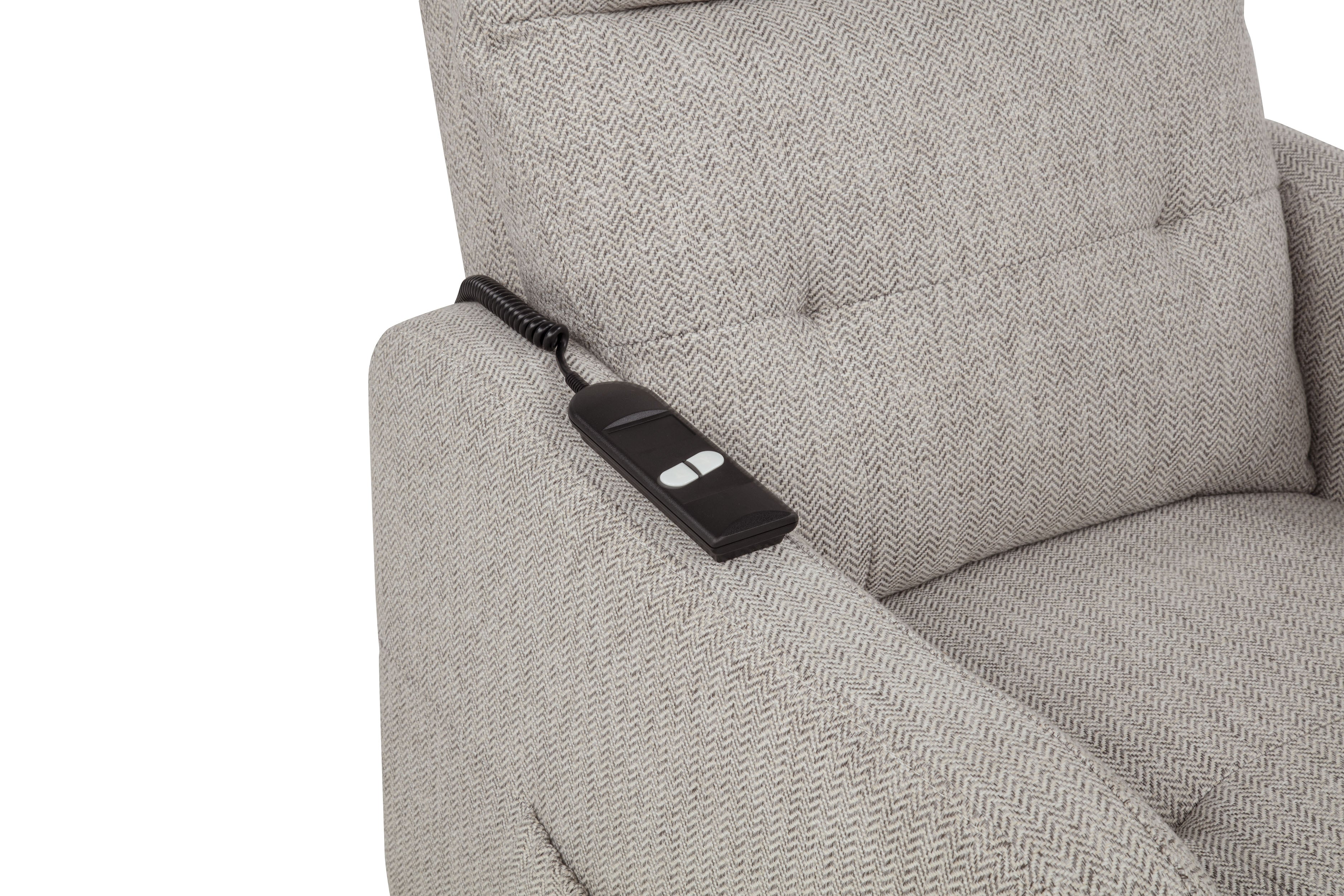 Dayes Upholstered Power Lift Recliner Chair Taupe — view 15