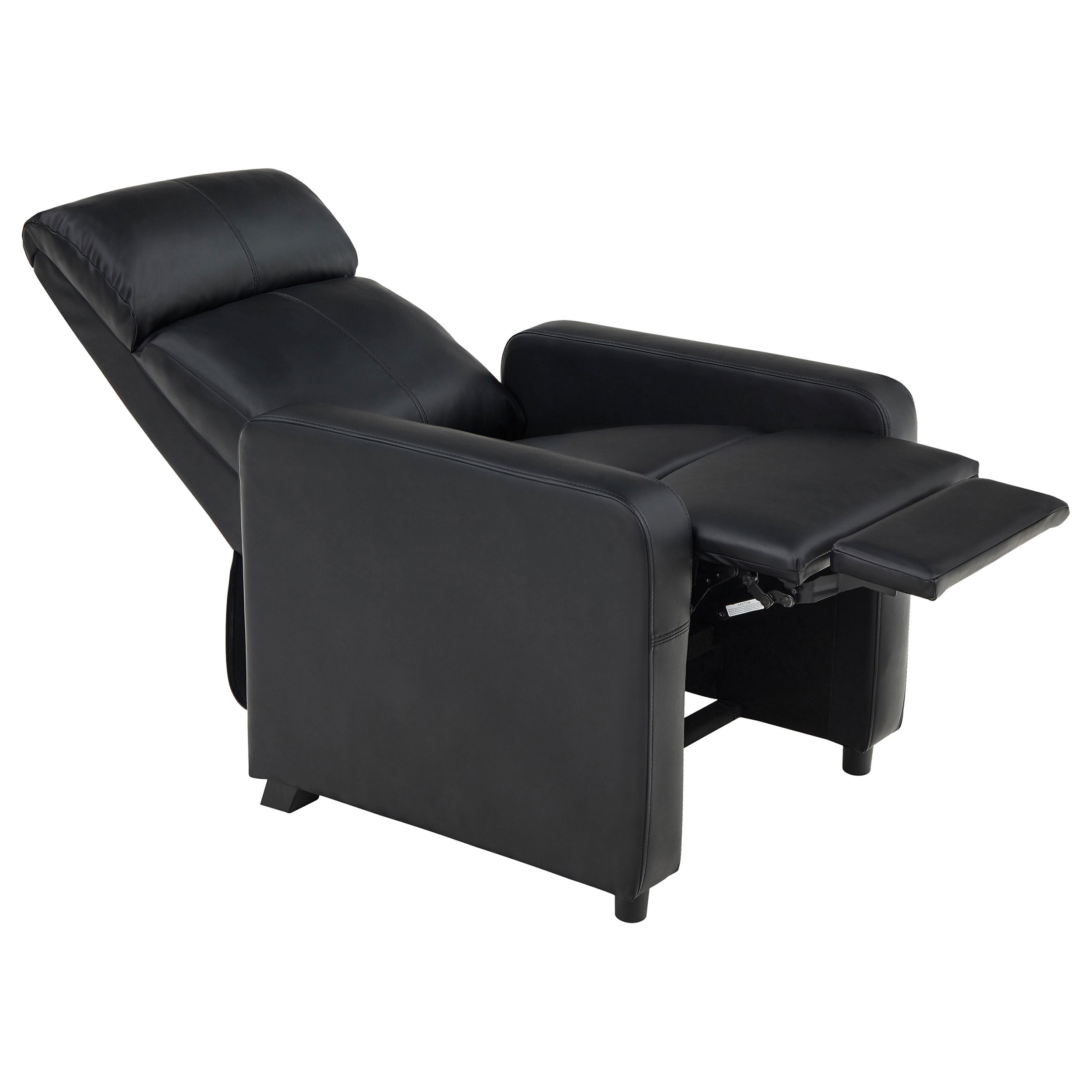 Toohey Upholstered Tufted Recliner Living Room Set Black — view 7