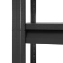 Heavy Duty Adjustable Metal Shelving Unit With Pegboard And Wheels For Multipurpose Storage