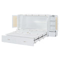 Murphy Wall Bed With Drawer And Rattan Decoration