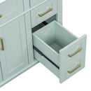 Modern Bathroom Vanity With Ceramic Sink, Soft Close Storage Cabinet