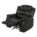 Classic Design Recliner, Upholstery Recliner, Glider Recliner - Black Berry