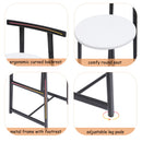Modern Bar Stools With Backrest For Kitchen (Set of 3)