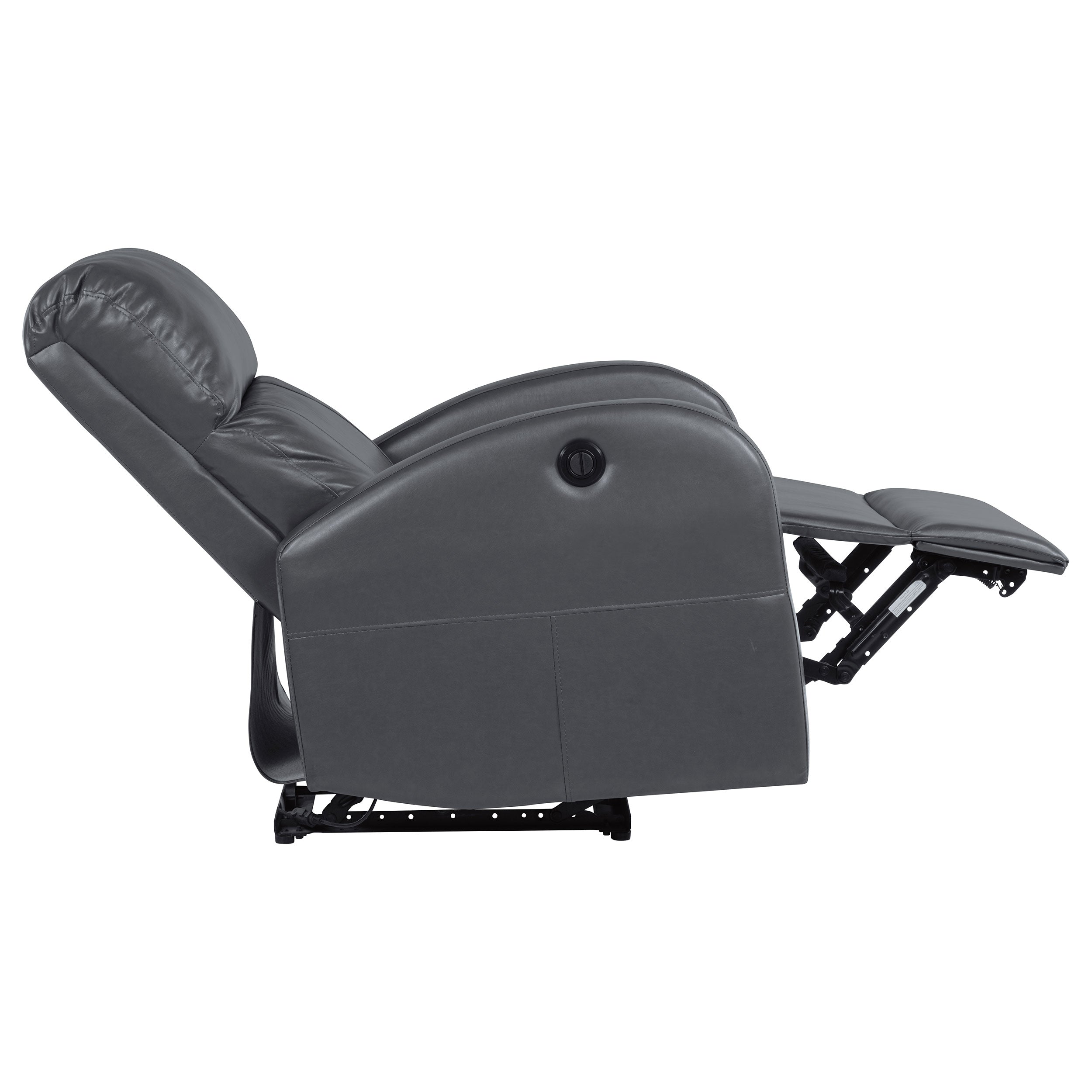 Grant Upholstered Power Recliner Chair Grey — view 8