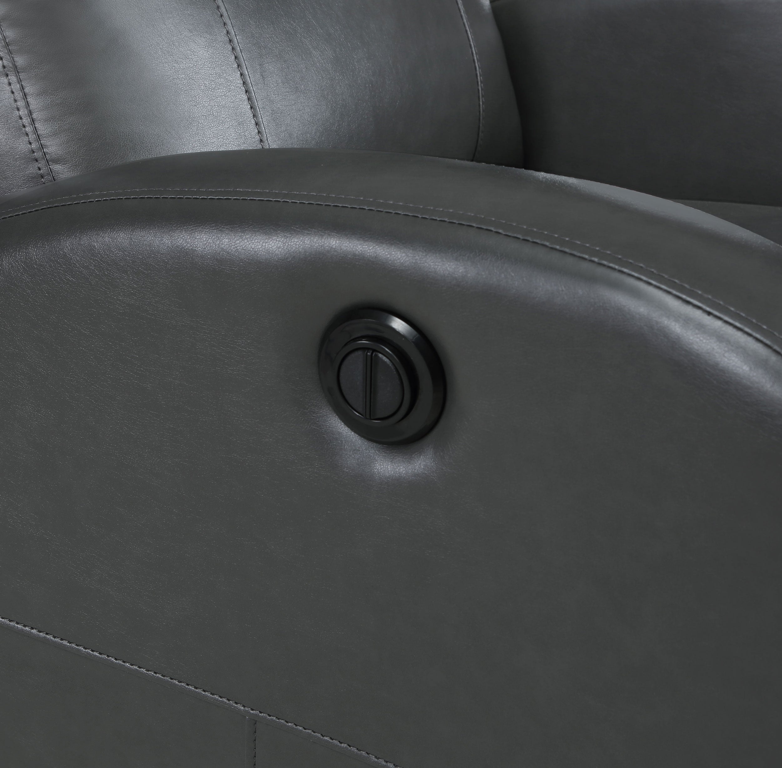 Grant Upholstered Power Recliner Chair Grey — view 9