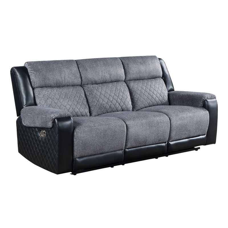 Alicia - Reclining Sofa - Gray / Black