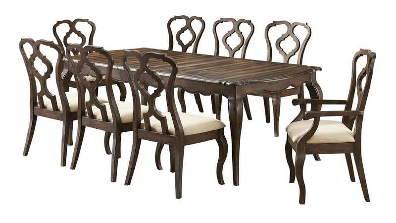 Laelia Set of 2 Ivory Upholstered Dining Arm Chairs