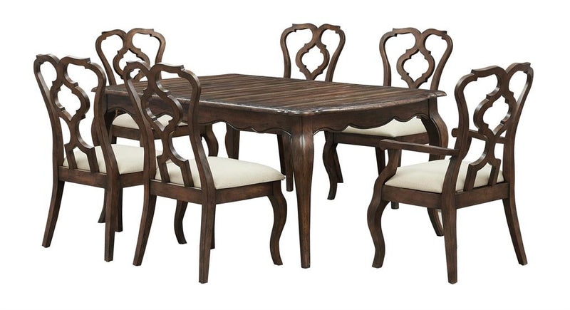 Laelia Set of 2 Ivory Upholstered Dining Arm Chairs