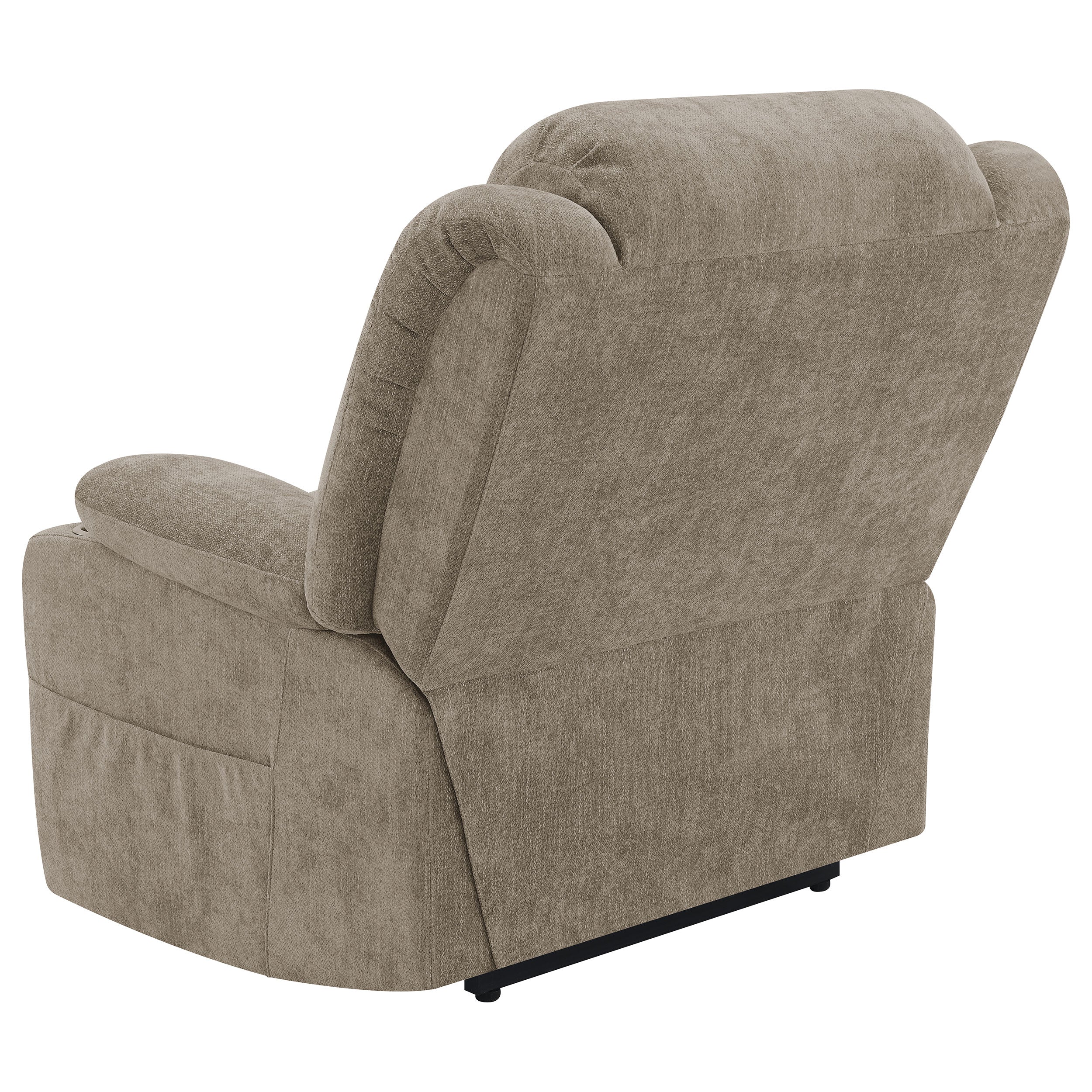 Houston Upholstered Power Lift Recliner Chair Camel — view 10