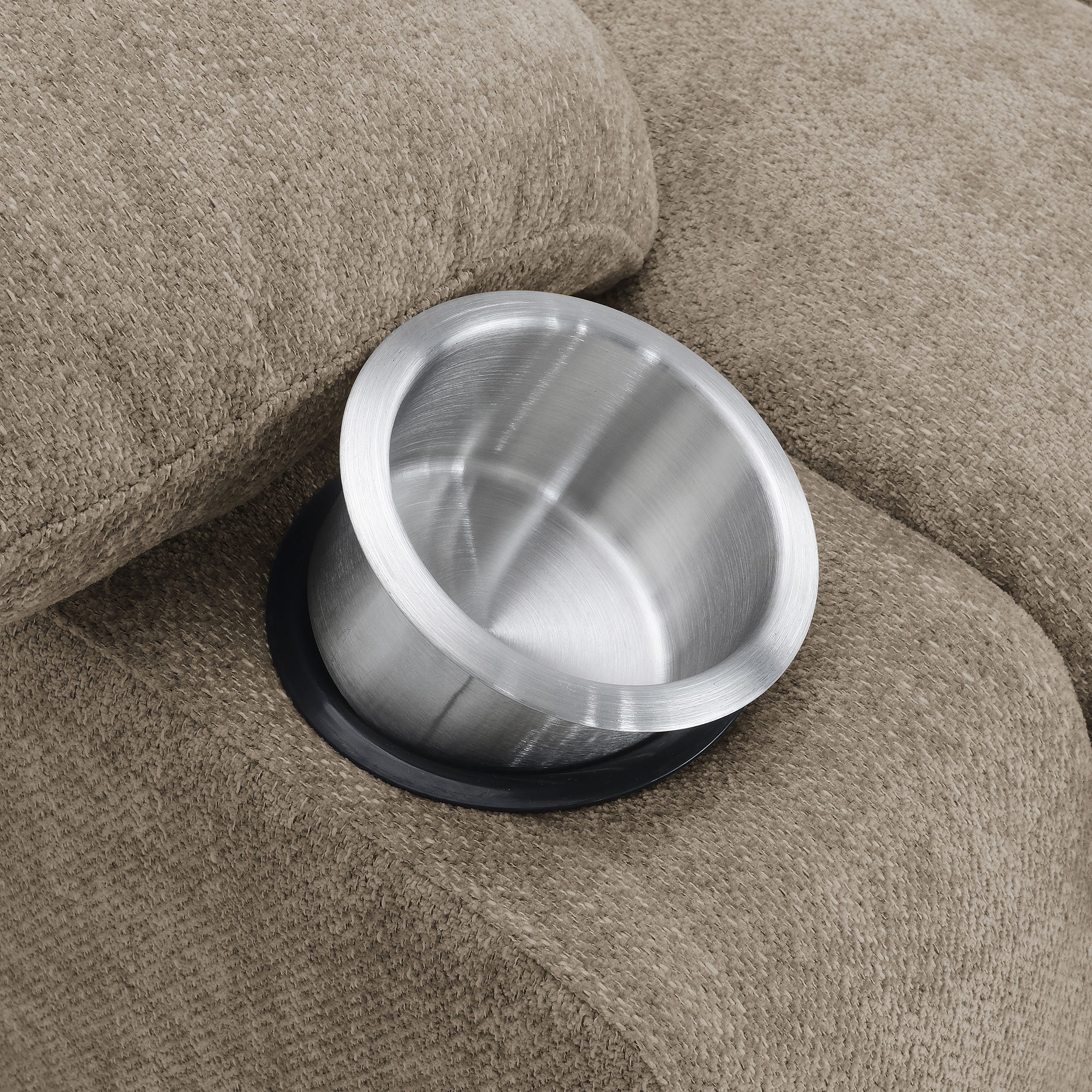 Houston Upholstered Power Lift Recliner Chair Camel — view 14