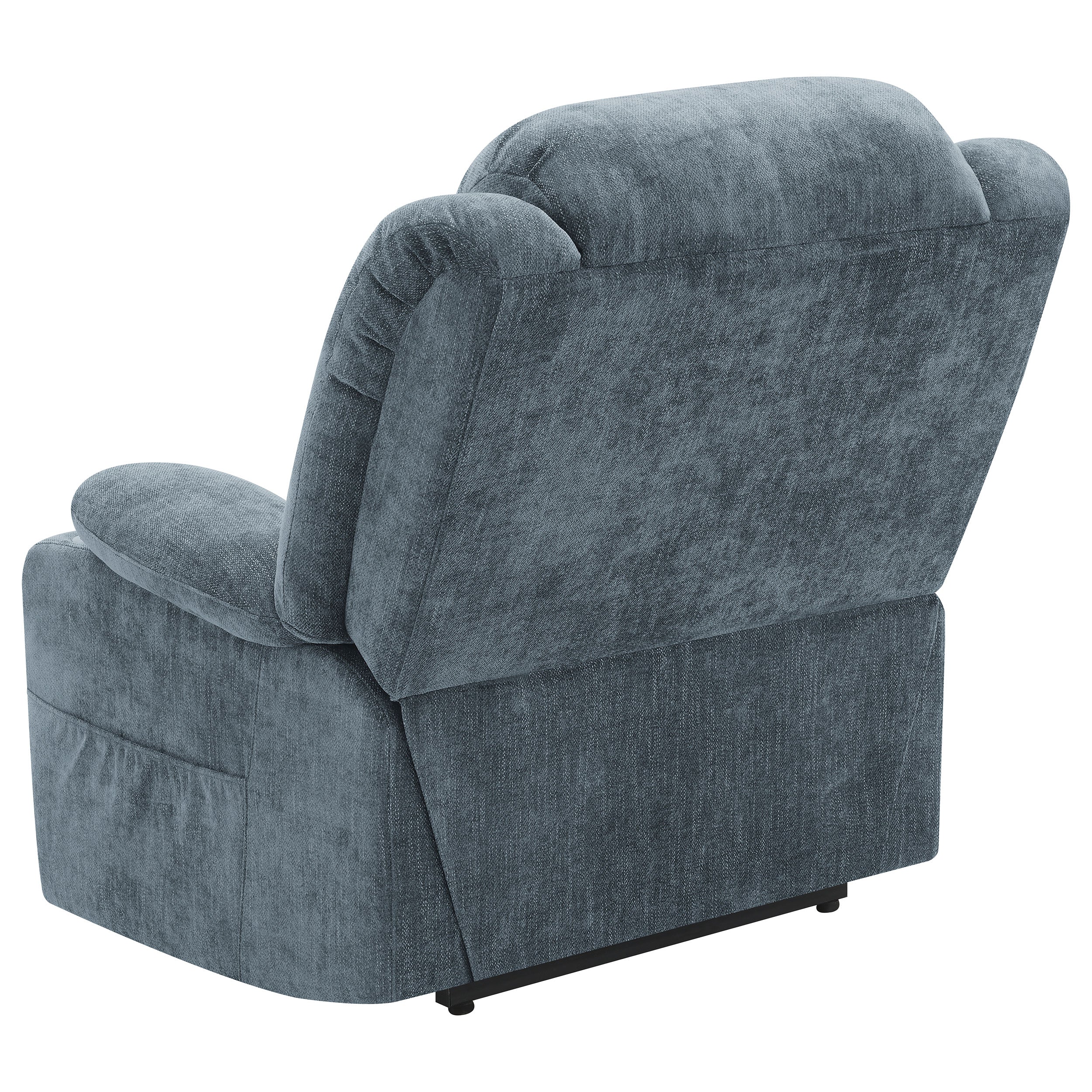 Houston Upholstered Power Lift Recliner Slate Blue — view 10