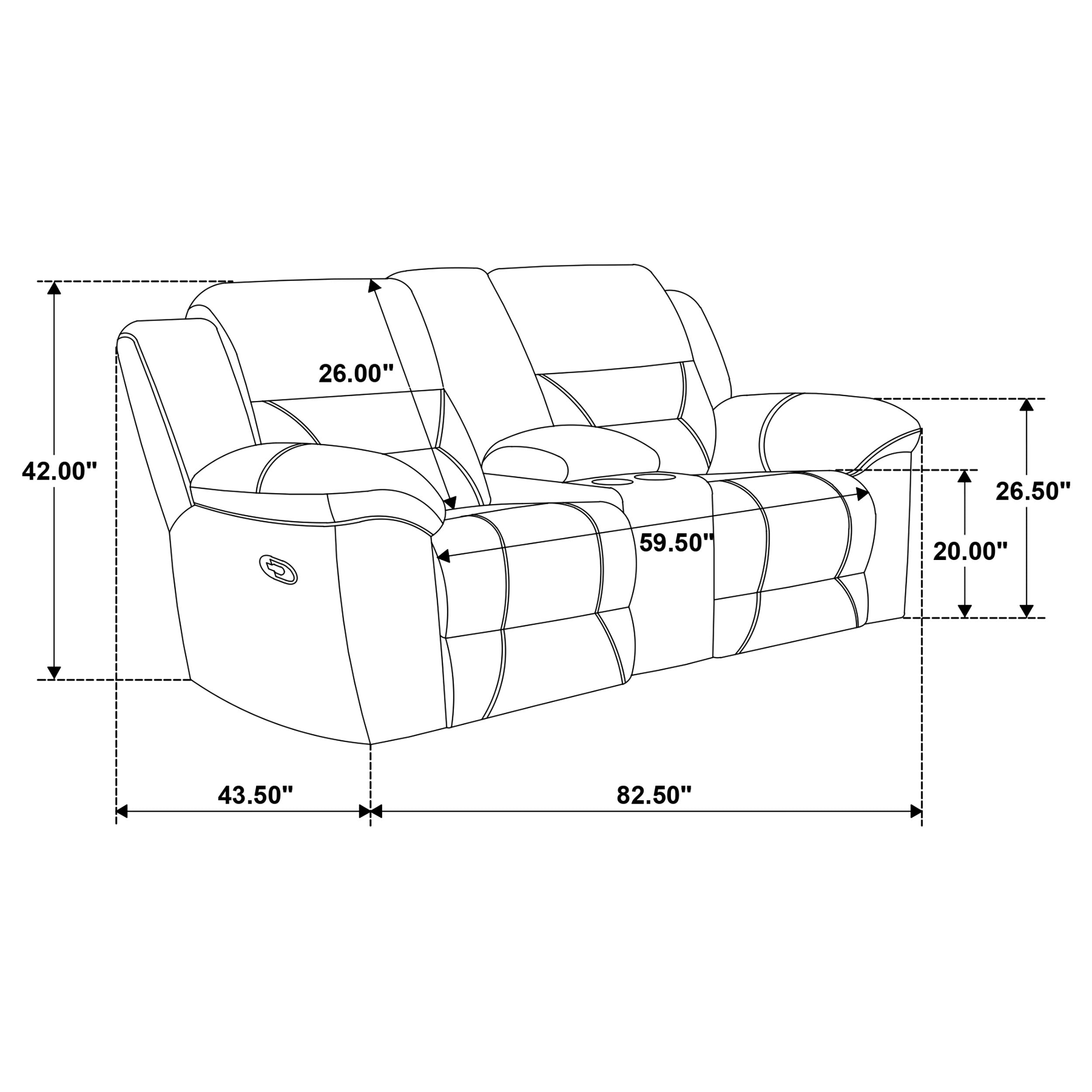 Gilson 3-piece Chenille Upholstered Reclining Sofa Set Grey — view 17