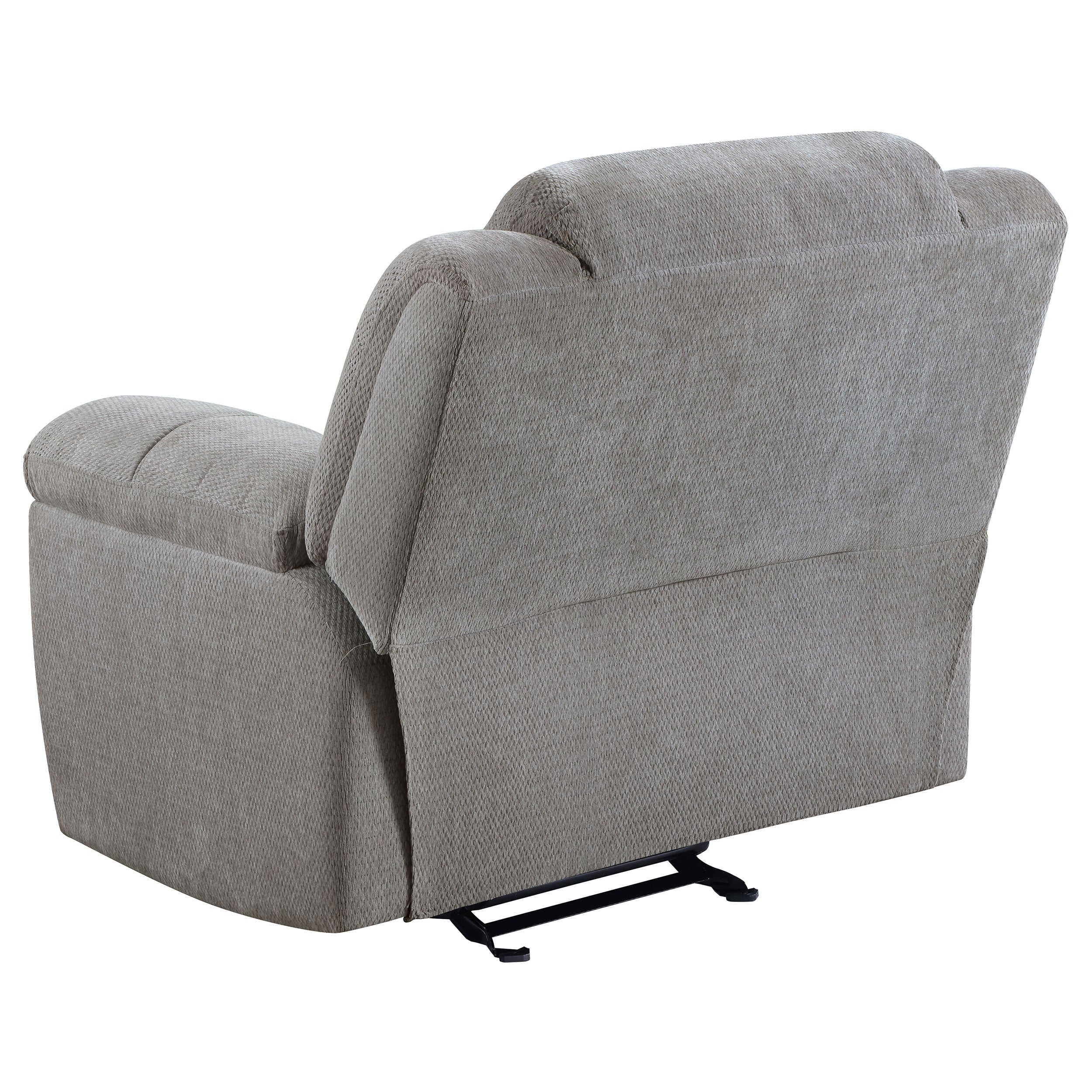 Gilson Chenille Upholstered Glider Recliner Chair Grey — view 6