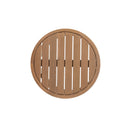 Outdoor Acacia Wood Side Table, Solid Side Table For Patio, Pool, Porch - Brown Wash